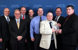 Savage Services accepts a 2014 Better Workplace award from the Association of Washington Businesses (Photo courtesy of AWB)