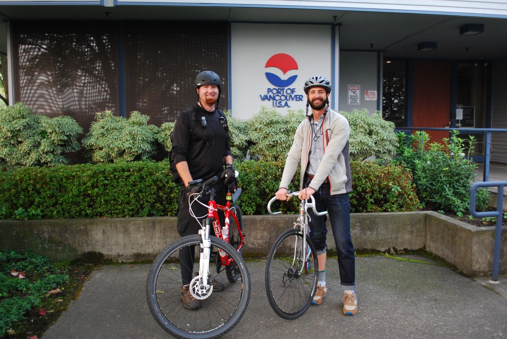 Bikers Mike Mosbauer and Phillip Martelo